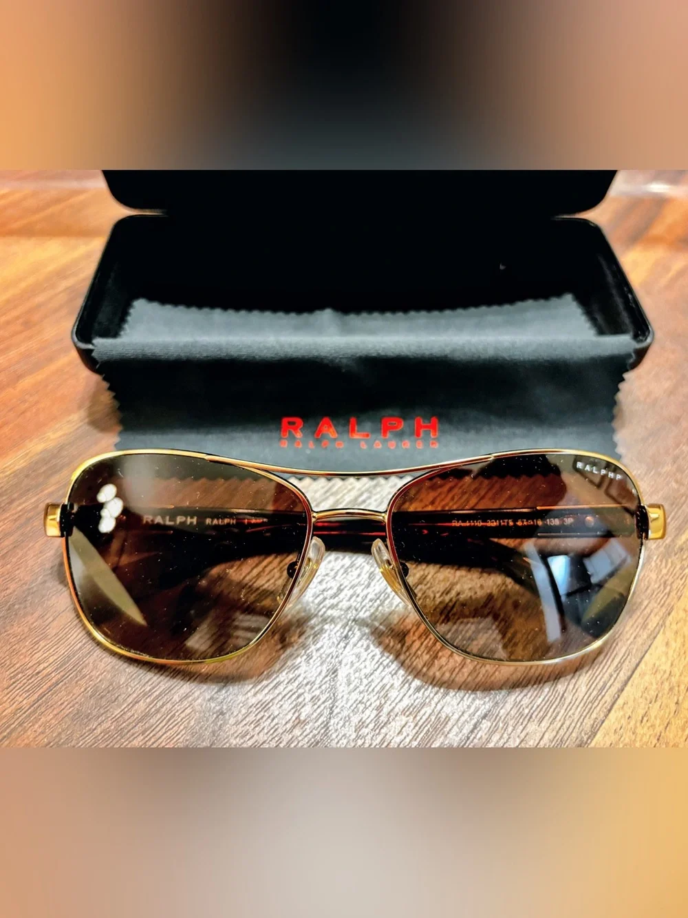 Ralph by Ralph Lauren Sunglasses RA4119 3211T5 Gold-Havana/Brown Polarized
